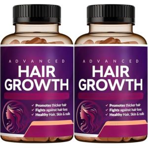 Vitamines pour la croissance des cheveux pour les femmes | Biotine, Collag&egrave;ne, Saw Palmetto | Des cheveux, une peau et des ongles plus sains | Peut arr&ecirc;ter la perte de cheveux (paquet de 2) (zlhh, neuf)