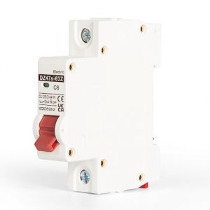 Jadeshay Disjoncteur Miniature 1P Disjoncteur DC 25A 12V-250V Mini Disjoncteur DC Photovoltaique de Protection Contre les Surcharges pour Système PV Solaire (jadeshay, neuf)