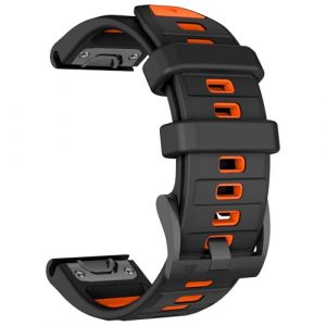 MYSNBKN 22mm Quick Fit Bracelet pour Fenix 8 47mm/Epix Pro 47mm/Fenix 7 Pro/Fenix 7/Fenix 6 Pro/Fenix 6/Fenix 5/Fenix EPIX Gen2, Forerunner965/955/945/935/Approach S62 (MYSNBKN-FR, neuf)