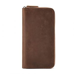 FANDARE Portefeuille Homme Cuir RFID Blocage Porte-Monnaie R&eacute;tro Pochette Carte de Cr&eacute;dit Porte Monnaie Portefeuille avec Poche &agrave; Monnaie Etui &agrave; Carte Porte-Carte de Cr&eacute;dit Bourse Marron (BEWMER S.R.L., neuf)