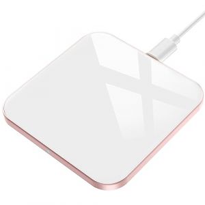 AGPTEK Chargeur sans Fil, 15W Chargeur Induction pour iPhone 16/15/14/13/12/11/16e/SE/XS/XR/8, pour Samsung Galaxy S25/S24/S22/S21/S10E/S9/S8, Note 20/10/9/8, AirPods3/Pro, Blanc (Dreameater, neuf)