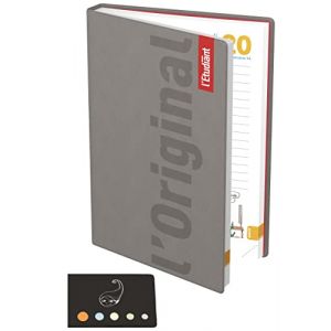 Lot Agenda l'Etudiant 14x20 2025-2026 + Index Adhésif Blumie (Gris) (Blumie Shop, neuf)