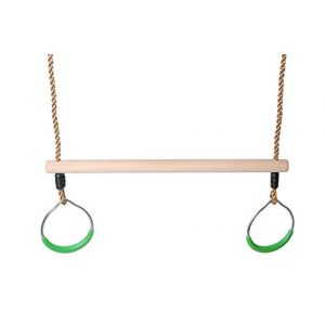 OTITU Anneaux d'escalade pour Enfants pour Balançoire De Jardin Enfants, Balançoire De Jeu Balançoire - Anneaux De Gymnastique en Corde pour Enfants Anneaux De Gym Pomme Verte (OTITU, neuf)