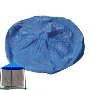 Housse D'ombrage pour Trampoline, 180/240/ 360cm /420/480cm Rotection Solaire Anti-UV/Imperméable - Housse De Protection Bleue Peu Encombrante, Housse De Trampoline Rési (lanotebleue, neuf)