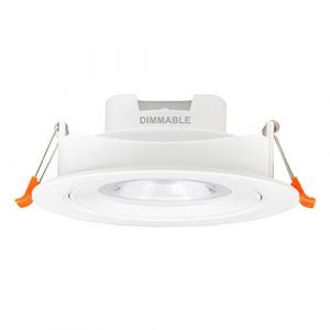 ENUOTEK Lampe Spot a Encastrer a LED Encastrable Plafond Orientable Dimmable 12W Blanc Chaud Froid Ajustable Sans Transformateur Diametre Plafond 120-130MM Angle de Eclairage 40&deg; Lot de 1 de (ENUOTEK, neuf)