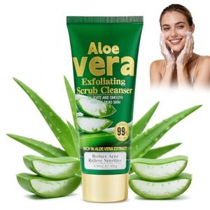 Nettoyant Visage,Savon Visage,Soin Face &agrave; L'Aloe Vera Bio,Pore Cleanser,Nettoyage En Profondeur Des Points Noirs,Nettoyant Face Fra&icirc;Cheur,Nettoie En Douceur Les Peaux &agrave; Probl&egrave;Mes (Xuqixing, neuf)