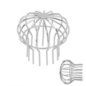 LWZko Protection de Goutti&egrave;re, Crapaudine de Goutti&egrave;re, Prot&egrave;ge-Goutti&egrave;res en Acier Inoxydable, Garde Feuille Drain Sol, Goutti&egrave;re en Acier Inoxydable pour Toit Balcon Cour Jardin(Tube 110) (LWZko, neuf)
