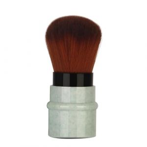 LOCADENCE Pinceau Fond Teint, Pinceau Maquillage Court Marbré pour Blush et Poudre avec Manche Extensible, Pinceau Maquillage Kabuki Rétractable pour Fond Teint en Poudre (Green) (Jiahengmaoyi, neuf)