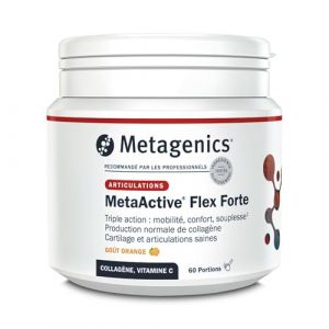 Metagenics - MetaActive Flex Forte - Collagène hydrolysé et Vitamine C pour Articulations et Cartilage - 60 Portions (Metagenics EMEA, neuf)