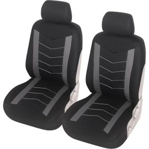 upgrade4cars Housse de Siege Voiture Universelle Noir Gris | Ensemble de Housses Siège Auto Universel | Couvre Sieges pour Avant et Arrière (upgrade4cars, neuf)