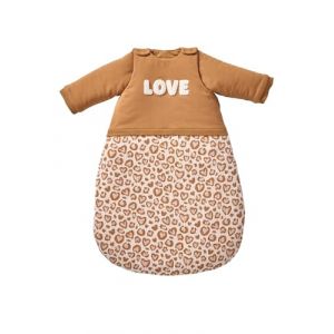 VERTBAUDET Gigoteuse hiver manches longues amovibles bi-mati&egrave;re LOVELY LEO noisette 6/18M (VERTBAUDET, neuf)