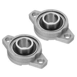 PATIKIL Palier D'Oreiller 5/8" / 17mm Al&eacute;sage, 2 Pi&egrave;ces Palier D'Oreiller &agrave; Bride Mont&eacute; en Alliage de Zinc en Acier Auto-Alignant Ins&eacute;rer des Roulements &agrave; Billes D'Oreiller de Bride (PATIKIL UK, neuf)