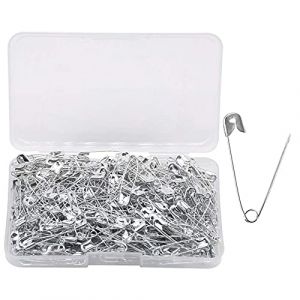 YOFASEN Épingles de sûreté 400 pièces - Épingles à nourrice Petites et Grandes Épingle plaquée Nickel - pour vêtement Art Craft Couture Utilisation pour Le Bureau à Domicile, argenté, 27 mm (YOFASEN, neuf)
