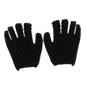 INOOMP 2 Pièces Mitaines Anti-brûlure pour Coiffure Mitaines Isolantes Éponge Résistantes Chaleur pour Boucles Protection Mains pour Usage Professionnel et Domestique (maggie Song, neuf)