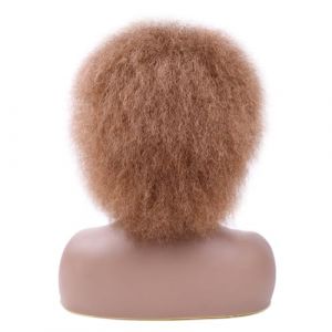 Naturelle Perruque Perruque courte ondulée avec frange faux cheveux perruque courte pour femme perruque synthétique 35 cm/14' Explosion de tête explosive moelleuse naturelle Cheveux Naturel (yizhishizizaichuangtou, neuf)