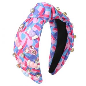 Gmmidea Serre-t&ecirc;te nou&eacute; pour femme - Cadeau de Saint-Valentin - Accessoires pour cheveux en forme de c&oelig;ur - Strass - Rouge et rose - Avec aile d'ange - Cadeau de Saint-Valentin (LOUYZ, neuf)