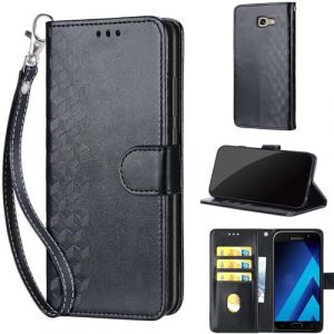 TOMYOU Coque pour Samsung Galaxy A5 (2017) &Eacute;tui, Premium Cuir Portefeuille Housse avec [Fermeture Magn&eacute;tique] [Stand Fonction] Compatible Samsung Galaxy A5 (2017) Noir (WGR Global Business, neuf)