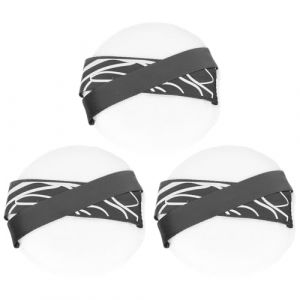 ULTECHNOVO Lot de 3 Houppettes &Eacute;paisses pour Maquillage du Visage Format Compact en Mat&eacute;riau Doux &Eacute;ponge &agrave; Maquillage R&eacute;utilisable Accessoire Pratique pour Femme Portable (Chad Bi, neuf)