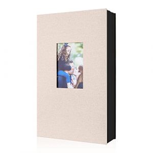 Lanpn Album Photo 10x15 300 Pochette, Lin Tissu Album pour Horizontal Photos (Beige) (BILLIONRVL, neuf)