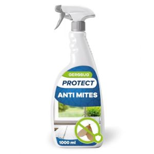GEROBUG Spray Anti-Mites 1000 ml - Lutte simple contre les mites alimentaires & les mites des vêtements - Protection contre les mites pour armoire, placard, appartement, vêtements, tapis & cuisine (RGO Expert GmbH, neuf)