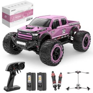 DEERC Voiture Télécommandée Rapides 1:10 Adulte, 4x4 Voiture Télécommandée Tout Terrain 48km/h, Rose Chenille RC Voiture Tout-Terrain Buggy Jouet avec 2 Batteries, pour Adultes et Enfants (Funny fly EUR, neuf)