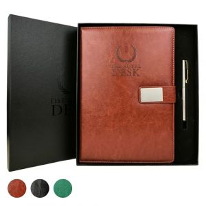 Agenda 2026 journalier B5 Regal avec couverture rigide en cuir v&eacute;gan - Comprend un stylo &agrave; encre gel - Agenda journalier professionnel &agrave; feuilles cr&egrave;me pour notes longues - Organiseur quotidien 365 (QE'MONO, neuf)