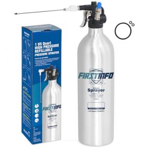 FIRSTINFO A1638L | Pulvérisateur Rechargeable en Aluminium Épais 1L | Pression Max 140 psi | Aérosol Réutilisable à Air Comprimé avec Brume Large | Léger et Breveté (FIRSTINFO TOOLS, neuf)