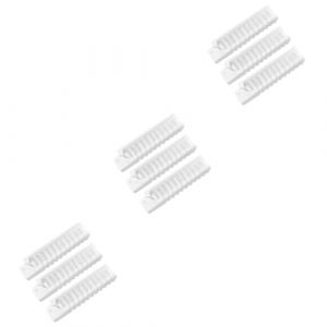 CRILSTYLEO 9 Pièces Peigne Pliant Brosse à Cheveux Ronde Peigne Chaud Brosse à Cheveux En Poils De Sanglier Pince à Cheveux Pilet Peigne De Décoloration Terminateur Blanche Plastique (Yolena, neuf)