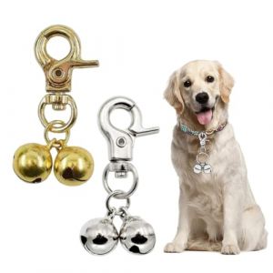 Cloche pour Collier pour Animal de Compagnie, Cloches Pendentif Breloque d'animal de Compagnie, 2 Sets de Cloches Extra Fortes pour Chat Chien Animal de Compagnie Cloches de Suivi Traqueur (CAI  CHENGGUO DE DIAN, neuf)