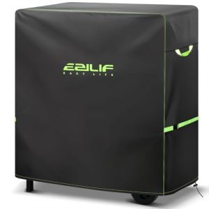 Ezilif Housse de barbecue 90 x 70 x 110 cm imperméable Oxford 420D robuste avec boucle coupe-vent et poignée réfléchissante, résistante aux UV et aux déchirures, pour Weber, Char Broil, Nexgrill (Izer, neuf)