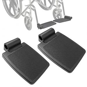 Repose-pieds universel pour fauteuil roulant, repose-pieds, repose-pieds, support de tube de 7/8" compatible avec la plupart des fauteuils roulants, 2 pièce (CHOYTONG, neuf)