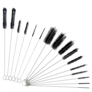 Goupillon Biberon, 16 Pièces Goupillon, Goupillon Nettoyage, Goupillon Paille, Tube Brosse De Nettoyage, Goupillon Bouteille, pour Bébé Biberon Paille e Bouilloire Clavier (STANMAR CONCEPT, neuf)