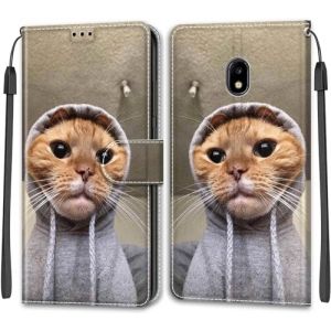 SIENIANLINE Coque pour Samsung Galaxy J3 2017, Premium en Cuir PU Portefeuille Magn&eacute;tique de Protection Flip Etui pour Samsung Galaxy J3 2017 (DIKAS, neuf)
