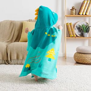 Bebamour Baby Hooded Towels Serviette à Capuche Portable pour garçons Filles Serviette à Capuche absorbante pour Les Tout-Petits,25"x 23",0-6 Ans Vert Dino (BEBAMOUR, neuf)