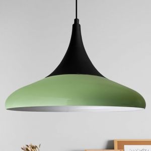 bamyum Paladin Suspension Luminaire Vintage, Lustre Salon de 35 cm en Métal, Lampe E27 pour Chambre, Salle à Manger, Vert Menthe (bamyum, neuf)