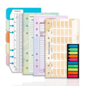 Zamety Classeur Budget A6, 54 Planificateur Hebdomadaire, 14 Planning Mensuel, 14 Budget Planner, 1 Intercalaires Classeur, 200 Marque Page Adhesif, 1 Pochette à Fermeture Eclair, Règle 15 cm (Amety-EU, neuf)