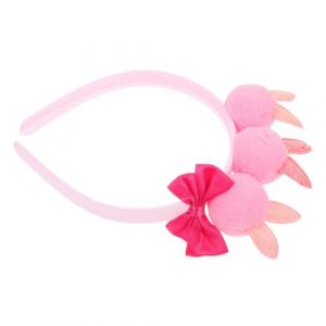 WOFASHPURET Bandeau D'oreille De Lapin Faire La Fête Oreilles De Lapin Moelleuses Accessoire Costume De Lapin Adulte Chapeau De Lapin Bandeaux Peluche Rose Boule De Poils (Leiyun, neuf)