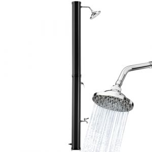TecTake&reg; Douche Solaire de Jardin ext&eacute;rieur &eacute;cologique | Eau Chaude 35L | sans raccordement &eacute;lectrique | Pommeau Effet de Pluie | Facile d'entretien | Douche de Piscine et Camping Spa (TECTAKE FRANCE SAS, neuf)