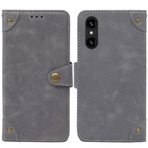 HsinchuTien Boucle magn&eacute;tique &Eacute;tui Couverture Gris Cuir Housse Coque Case Portefeuille Cover pour Logicom Aero 6.5 inch (HeureuxCaseyUK, neuf)
