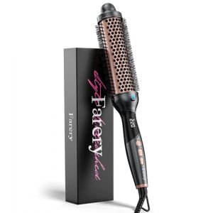 Farery Thermal Brush, 38mm Brosse Thermique Brushing, Tourmaline C&eacute;ramique Ionic Brosse Chauffante, Brushing Chauffante, affichage num&eacute;rique 9 temp&eacute;ratures Hot Brush, double voltage (Farery US, neuf)