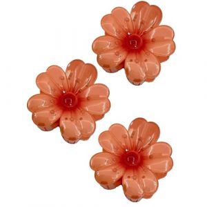 Flower Claw Clips, Plumerias Hair Clamps, Elegant Hair Accessories, Non-Slip Hairs Claws, 3pcs Vibrant Design, Beach Pool Party Wear for Any Accessory Collection, 8x7x4cm Multicolor (mojial, neuf)