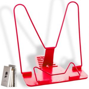 COYUN 1 pcs Support Livre, Porte Partitions, Lutrin de Lecture, Reposes de Recettes Cuisine, R&eacute;glable Pupitre de Lectures Ouvert, Tenirs Livres pour Lire au Lit, Book Stand Multifonctionnelle, Rouge (HLWA RETAILS LTD UKSTORE, neuf)