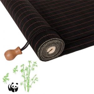 JSDMBD sur Mesure Store Venitien Store Bambou Exterieur Store Occultant Fenetre Tissé à La Main Facile à Installer Convient pour Une Utilisation Intérieure Et Extérieure B+Black (LXXDSDDM, neuf)