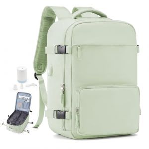 Sac à Dos Sous Vide Avec Pompe, Voyage Cabine Avion Ryanair Cabine 40x20x25, Sac à dos Compression Sous Vide Poche Antivol, Porte Gourde, Femme & Homme (Wassdins   Store, neuf)