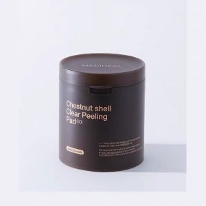 Mediheal Lot de 60 tampons de gommage en peau de ch&acirc;taignier (240 ml) | Tampons de coton exfoliants &agrave; l'extrait de ch&acirc;taignier pour le nettoyage des pores, le renouvellement de la peau et (Wemedia Trading Ltd, neuf)