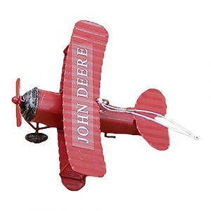 Modèle d'avion vintage Modèle de fer Métal Modèles d'avions Alliage Métal Avion Décoration Biplan Avion Miniature Décoration Collection Ornement de Bureau, 10 x 9 x 5 cm (vusintalu, neuf)