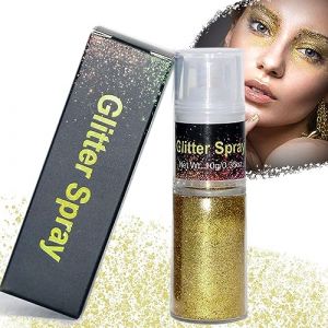 Spray Paillette Cheveux et Corps,Glitter Makeup Spray Poudre Ultrafine pour Paillettes Visage Festival Maquillage Paillette F&ecirc;te Vetement (LOVETEA, neuf)
