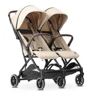 Deryan Rolo X2 Poussette 2 en 1 &ndash; Poussette pliable &ndash; De la naissance &agrave; 4 ans &ndash; Charge maximale : 22 kg &ndash; Poussette pliable &ndash; Compact et pliable &ndash; Nougat (Deryan, neuf)