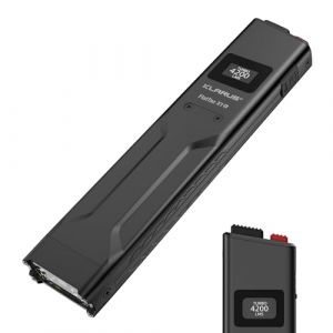 KLARUS FlatTac X1 Lampe torche tactique ultra-fine, 4200 lumens. Puissante et compacte, avec double interrupteur, écran OLED et étanchéité IPX6. Idéale pour l'extérieur (Klarus® EU Store, neuf)