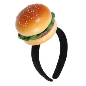 GALPADA Bandeau Burger en Mousse L&eacute;ger Accessoire de Coiffure Cosplay Amusant Serrage-t&ecirc;te Hamburger Dessin Anim&eacute; pour F&ecirc;tes Soir&eacute;es &agrave; Th&egrave;me et D&eacute;guisements Bandeau Restauration Rapide (Hargrove Hare, neuf)